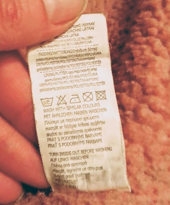 Зеленая парка куртка хлопок, розовая подкладка, капюшон кнопки карманы