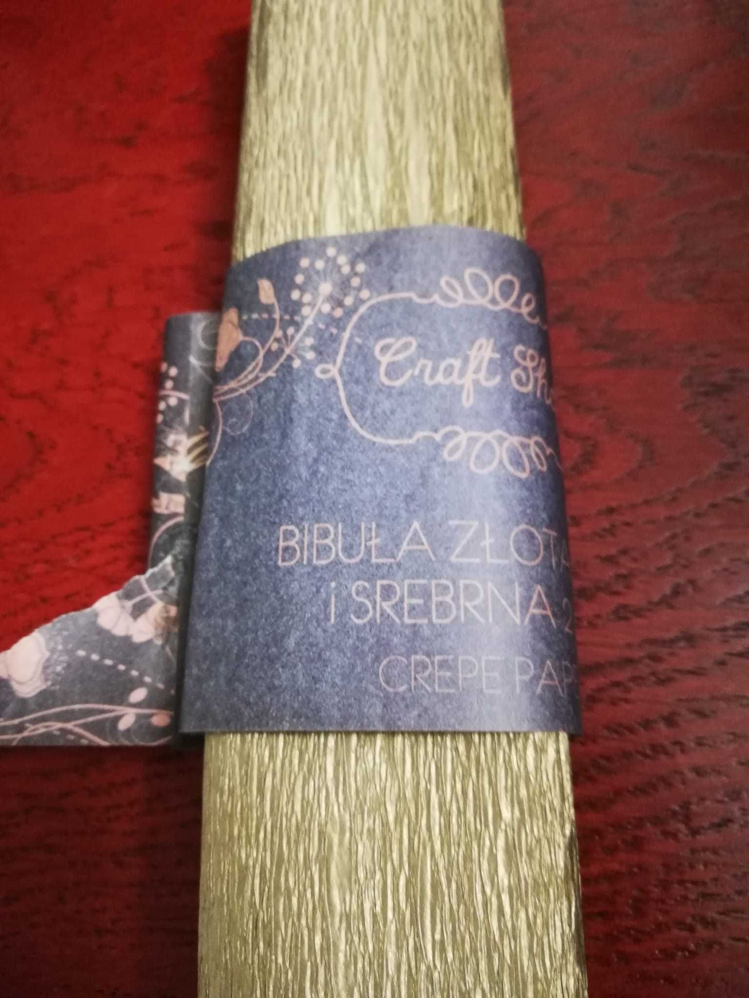 Bibuła marszczona złota i srebrna Craft Shop 6 rolek 25 x 200 cm