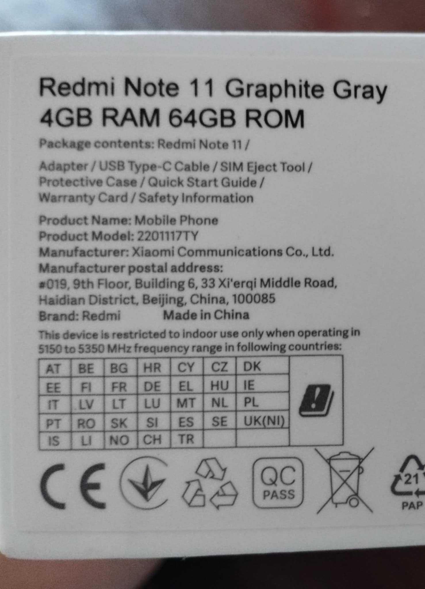 Telefon Redmi Note 11