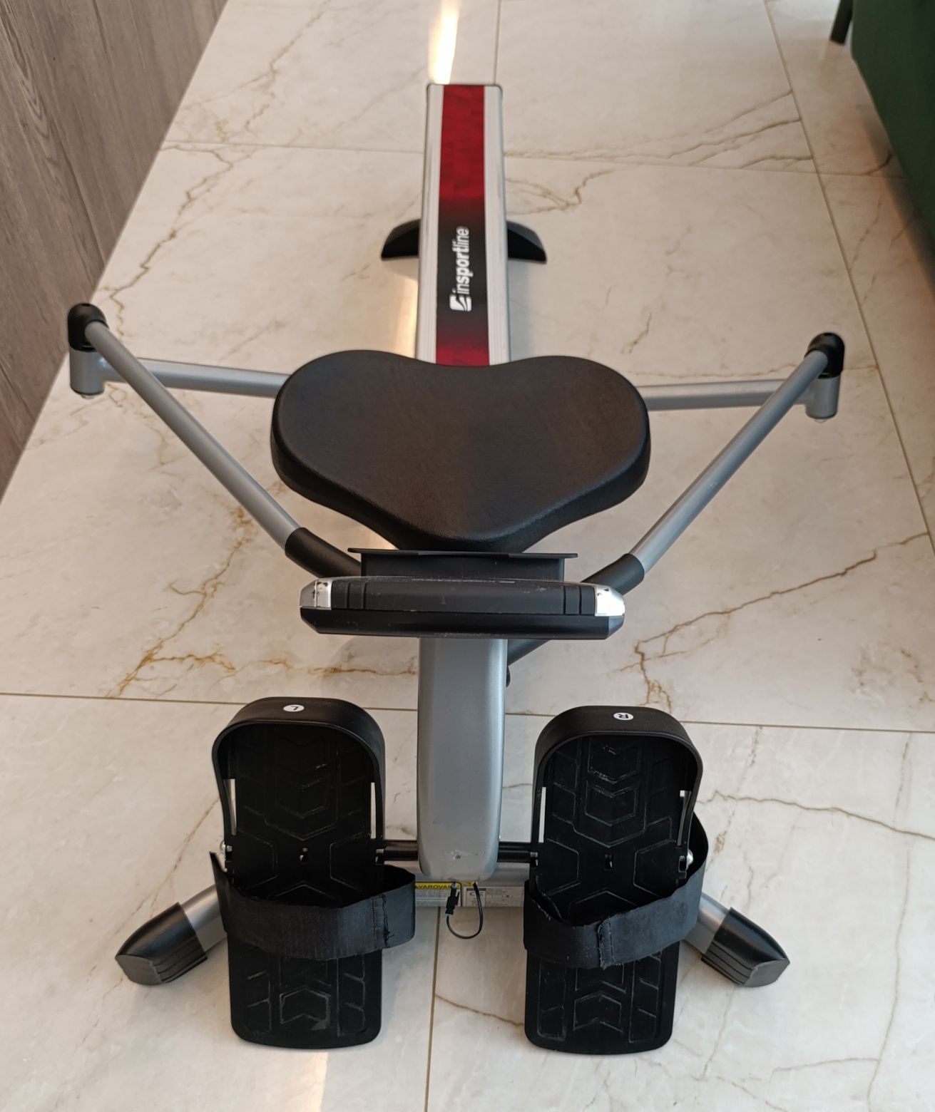 Wioślarz treningowy hydrauliczny inSPORTline Power Master X - Srebrny