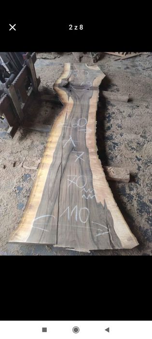 Monolity orzech szerokie 100 cm, długie