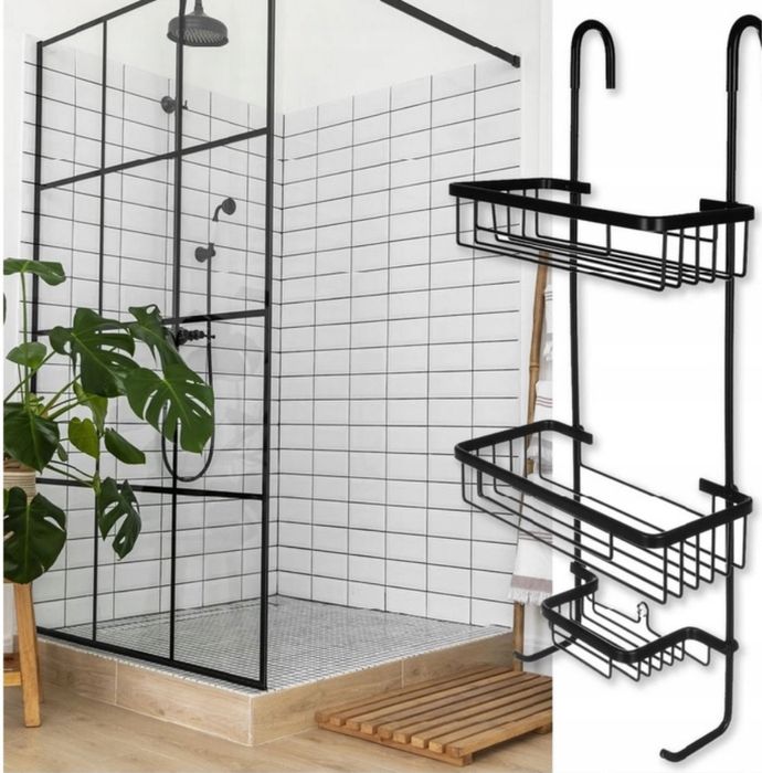 Półka Łazienkowa do Łazienki Wisząca Metalowa Pod Prysznic Na Płyny