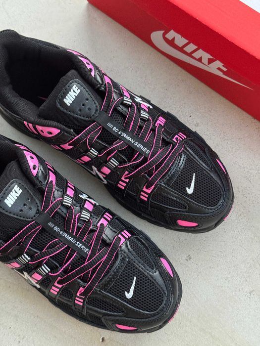 Женские кроссовки Nike P-6000 "Black Pink" Размеры 36-40