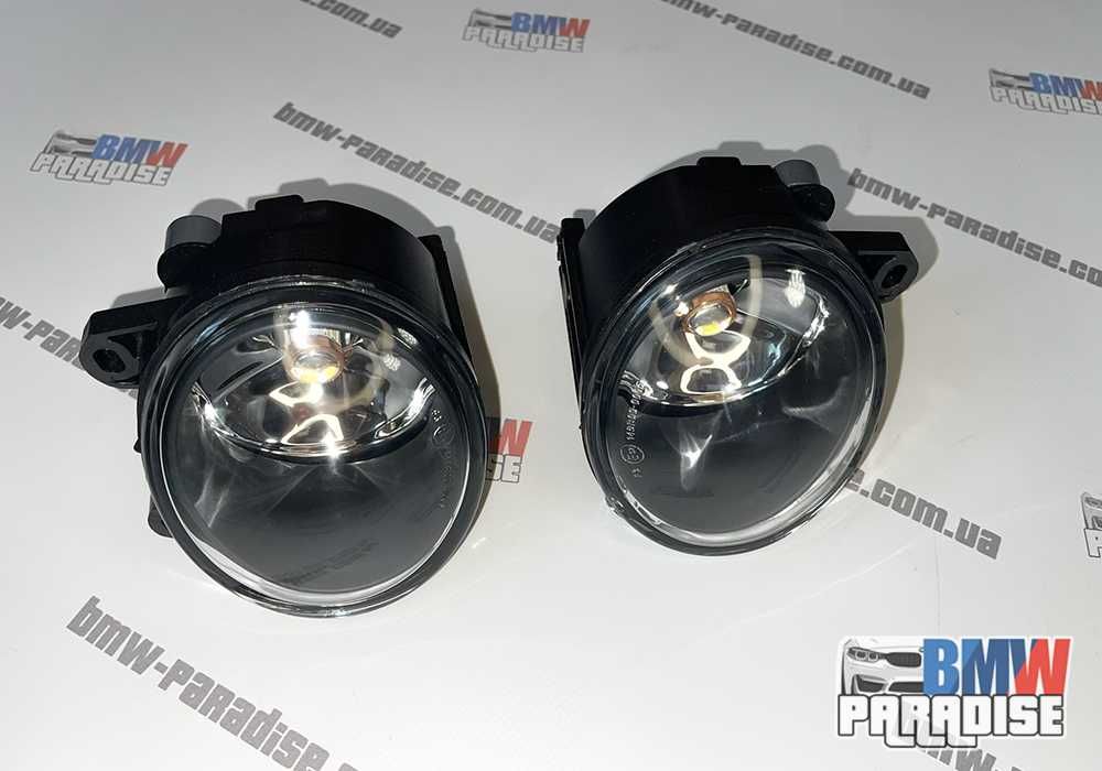 ЦЕНА ЗА ОБЕ! Противотуманки + LED лампочки под М-бампер BMW F10 Е92
