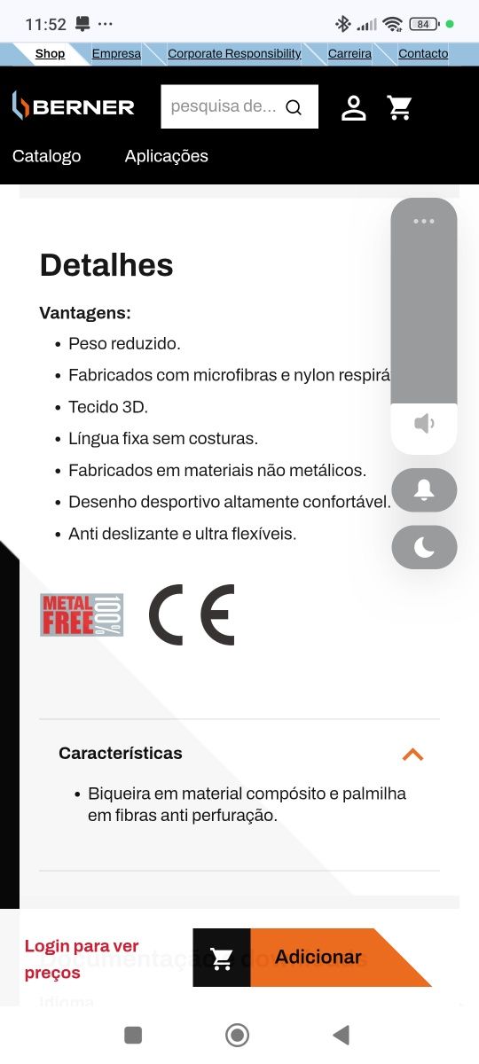 Sapatos de trabalho