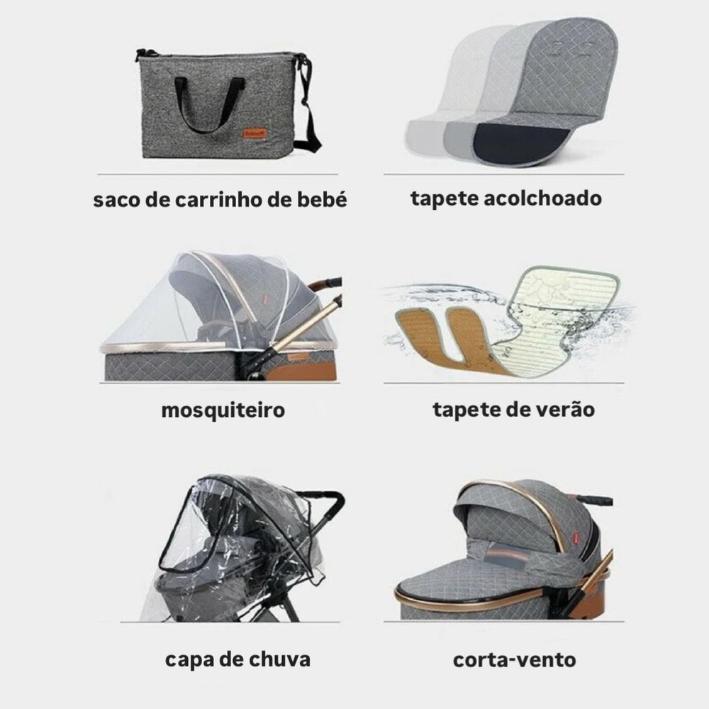*** CARRINHO DE BEBÉ TRIO ** 3 em 1 ** NOVOS ** Grande Promoção ***