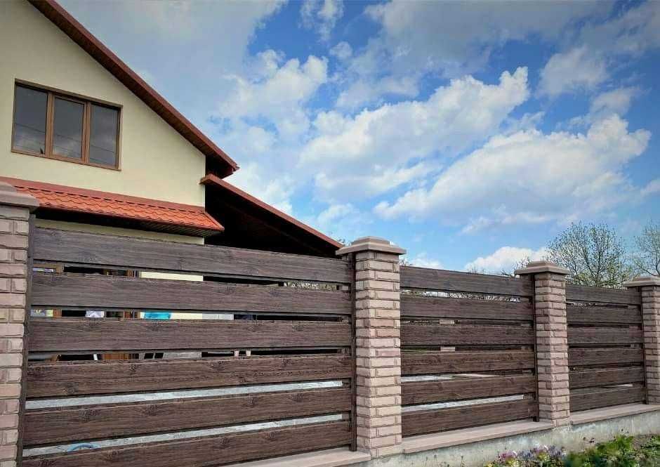 Паркан Ранчо  Металевий Забор Жалюзи