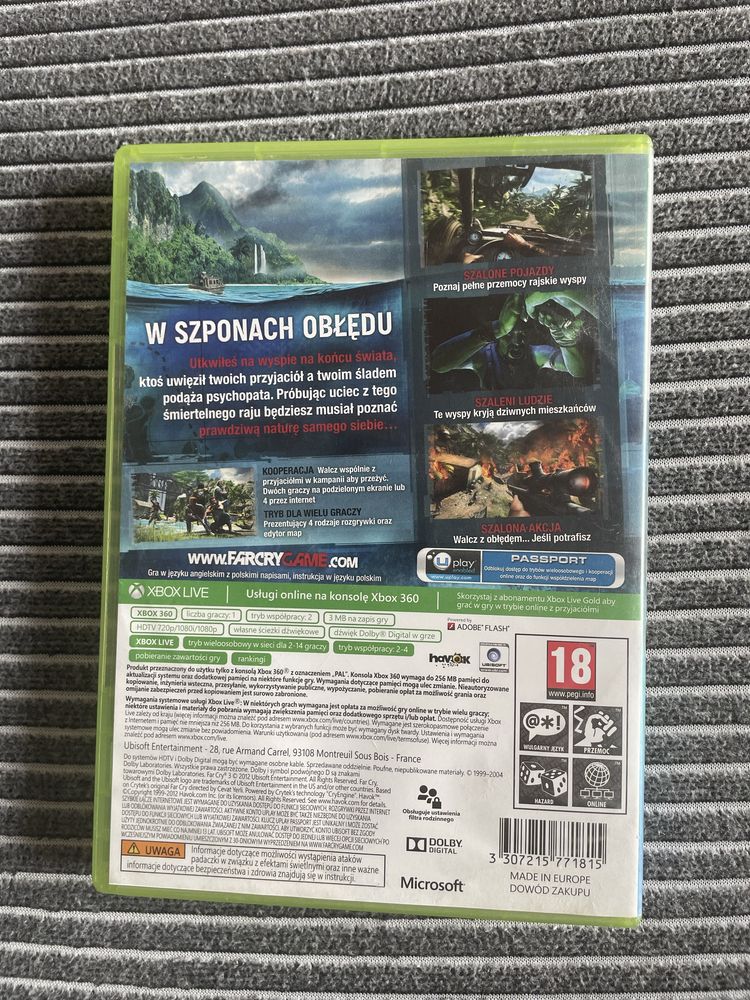 Gra Farcry 3 xbox 360