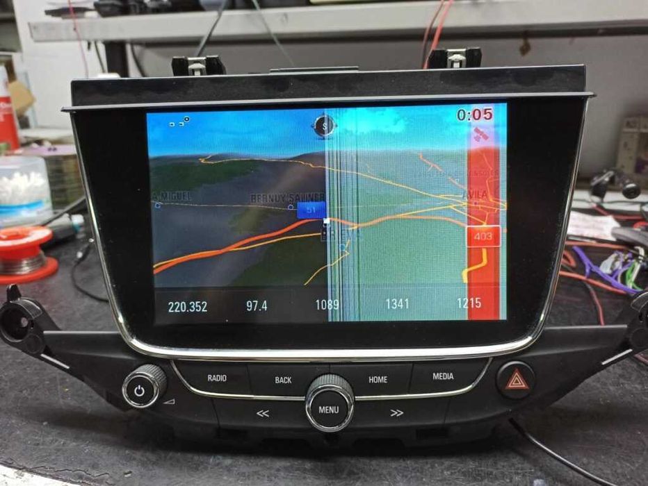 Wyświetlacz ekran radia nawigacji opel astra k  naprawa  serwis