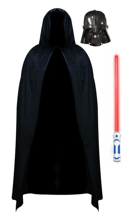 DARTH VADER Star Wars strój maska peleryna miecz 3 kolory rozmiar S