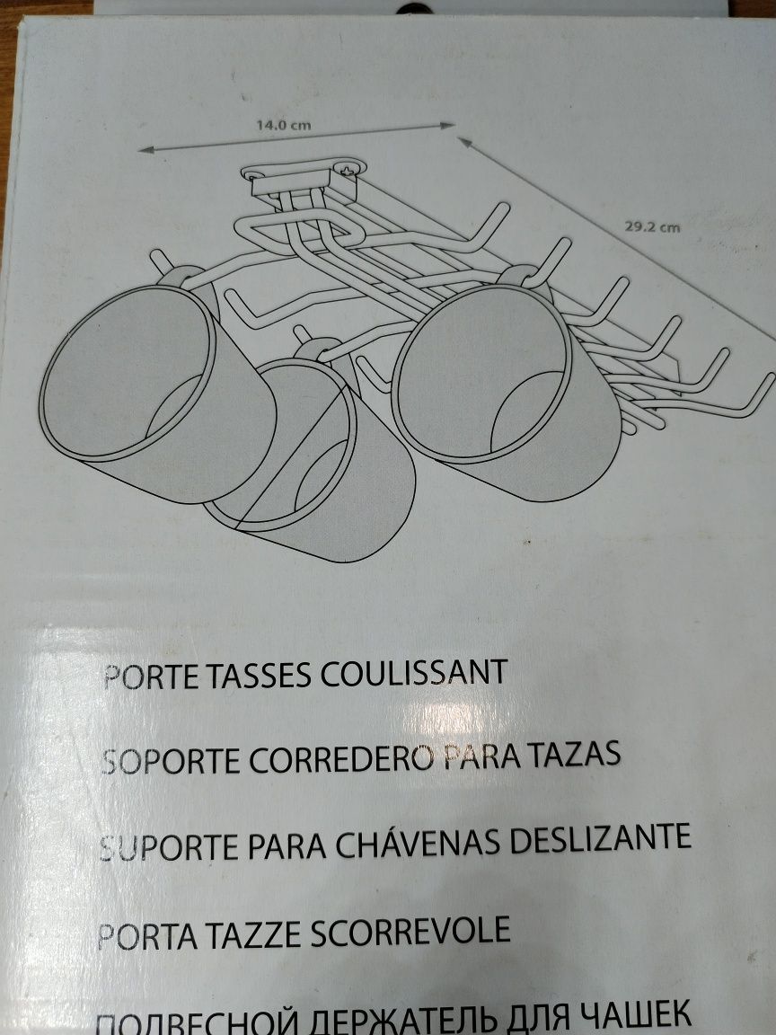 Suporte canecas telescópico NOVO