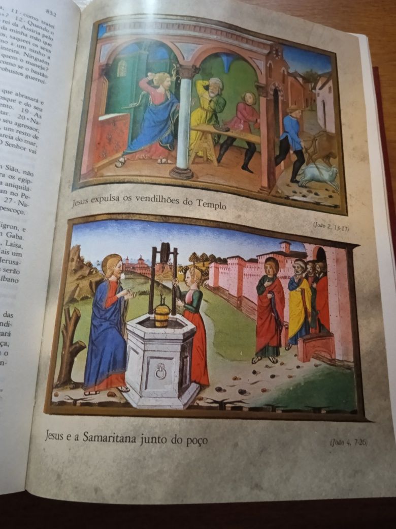 Vendo bíblia sagrada grande tem a capa a despegar mas está em bom est