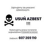 Azbest usuwanie azbestu , eternitu,papy,demontaż,transport