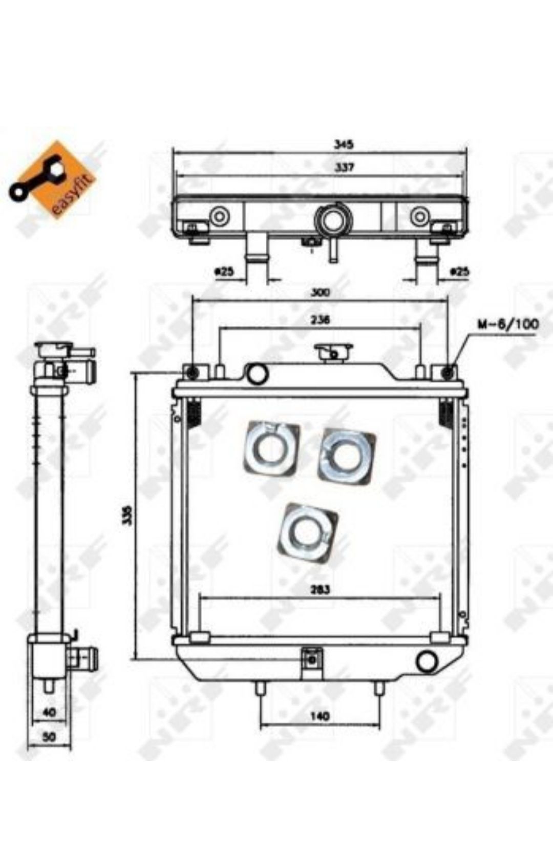 Radiador aixam motor kubota