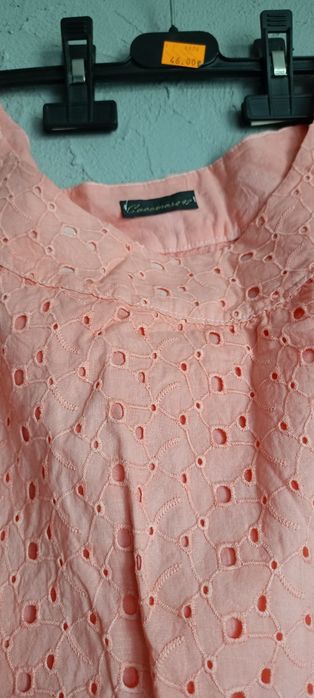 Letnia sukienka Cocomore | Ombre pastelowy pomarańcz | Rozmiar 42