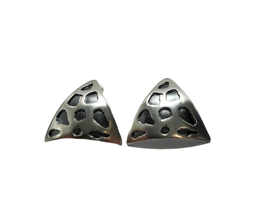 SR393 Srebrne kolczyki trójkąty 925 na sztyft