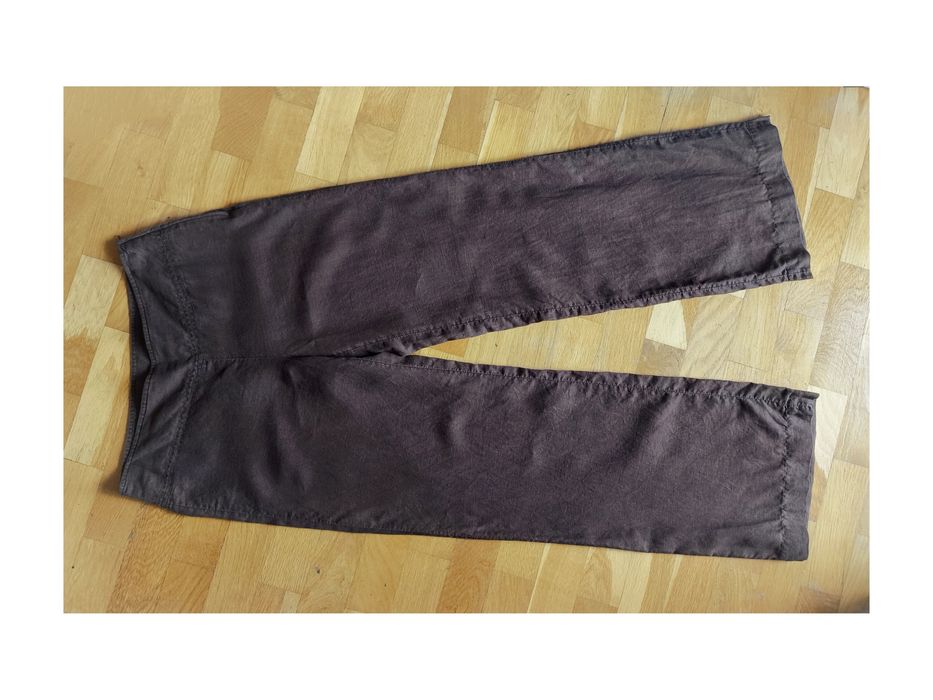 HM letnie spodnie len szerokie nogawki S 36 - M 38