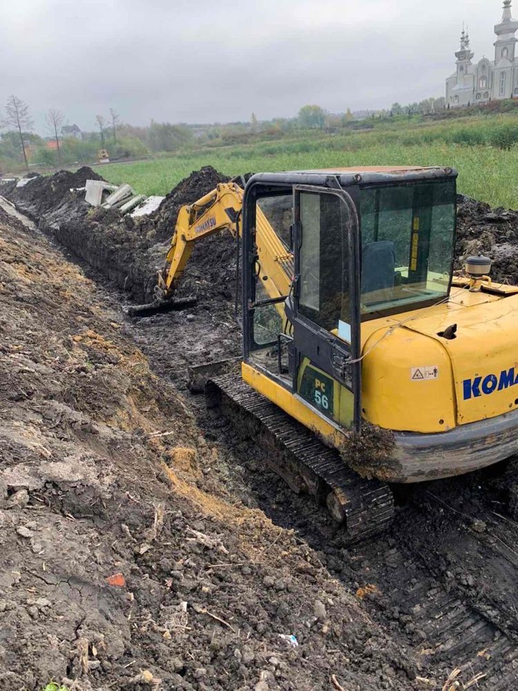 Оренда міні ескаватора  прокат спецтехніки з Водієм  Земляні роботи