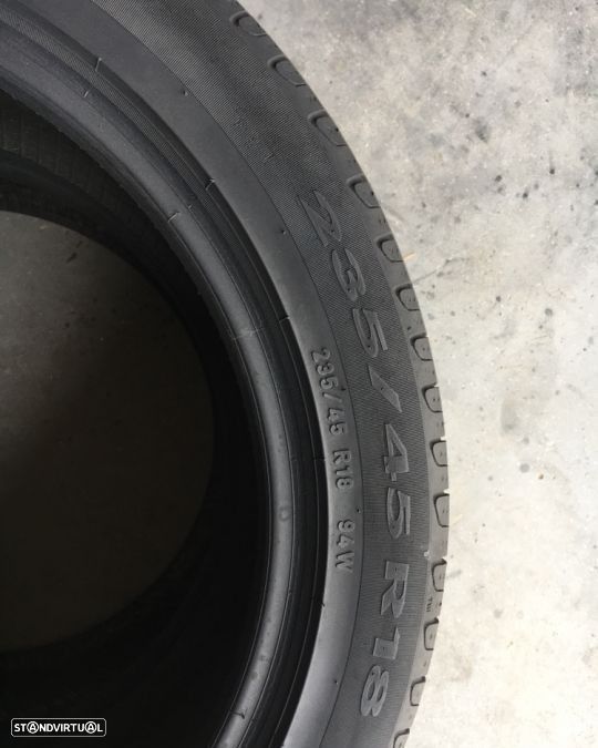 2 pneus semi novos 235-45r18 pirelli -  entrega grátis