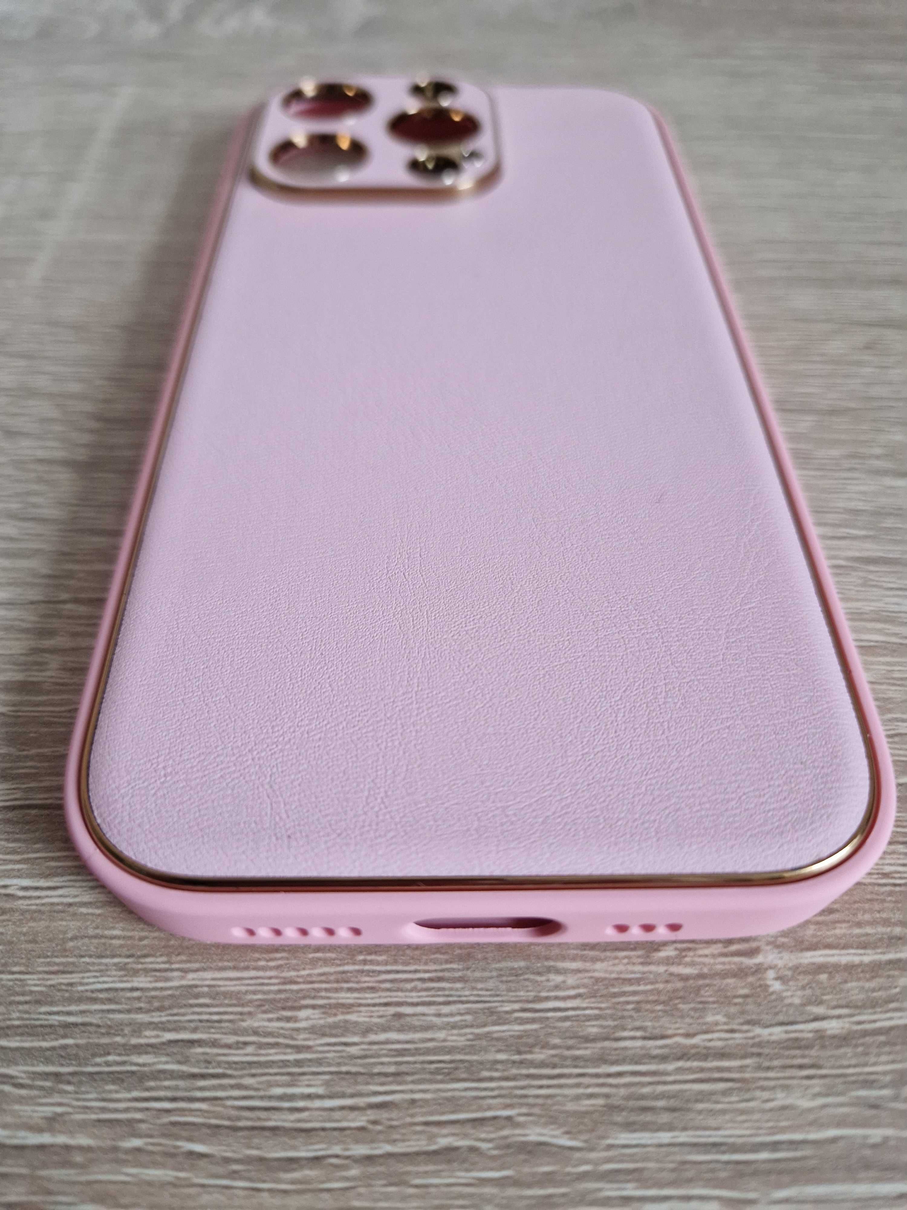 Etui TEL PROTECT Luxury do Iphone 14 Pro Max Jasnoróżowy