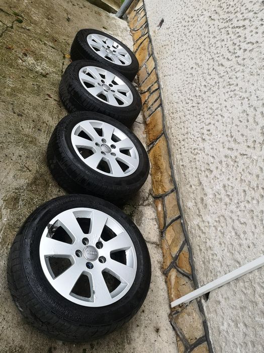 Koła Audi orginalne 5x112 205/55/16 komplet opony zimowe okazja!!