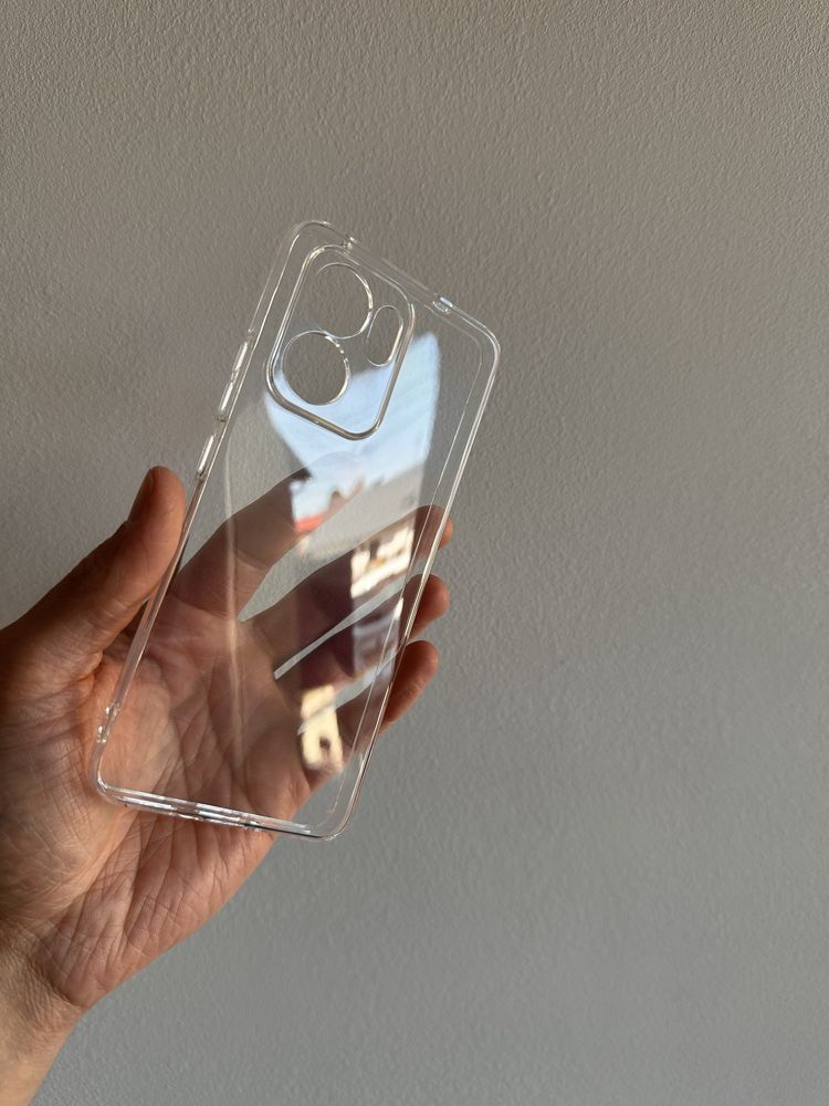 Etui przeźroczyste 2mm + SZKŁO cały ekran 9D do OPPO RENO 13F 5G