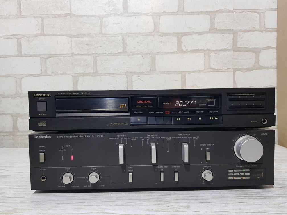Пульт!Стійка підсилювач/CD програвач  Technics SU V 505/SL-P 310
