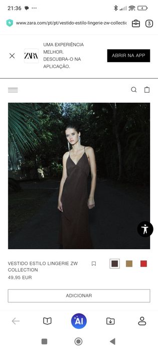 Vestidos novos Zara estilo lingerie