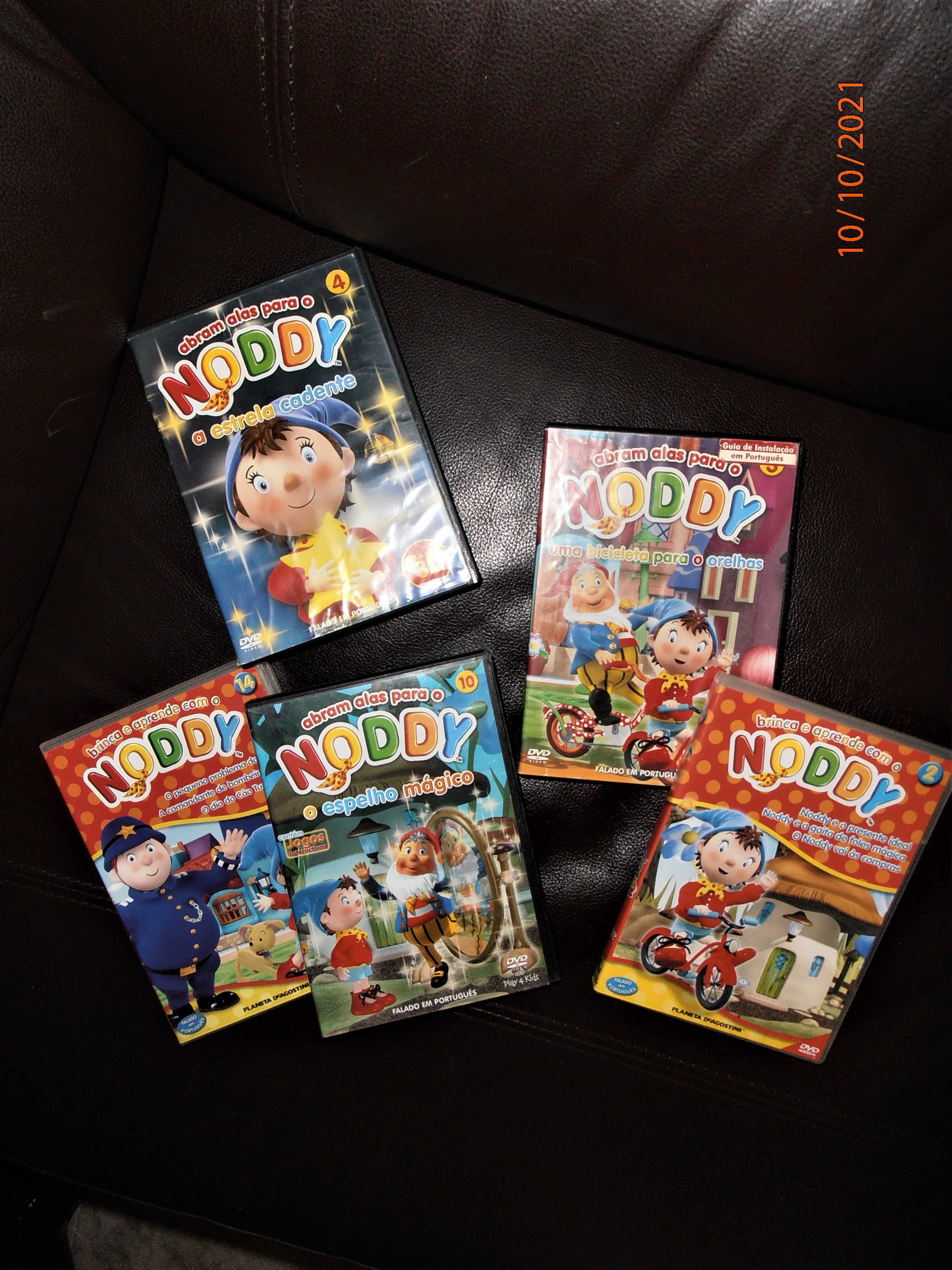 5 DVDs originais NODDY - Animação em 3D com jogos interactivos