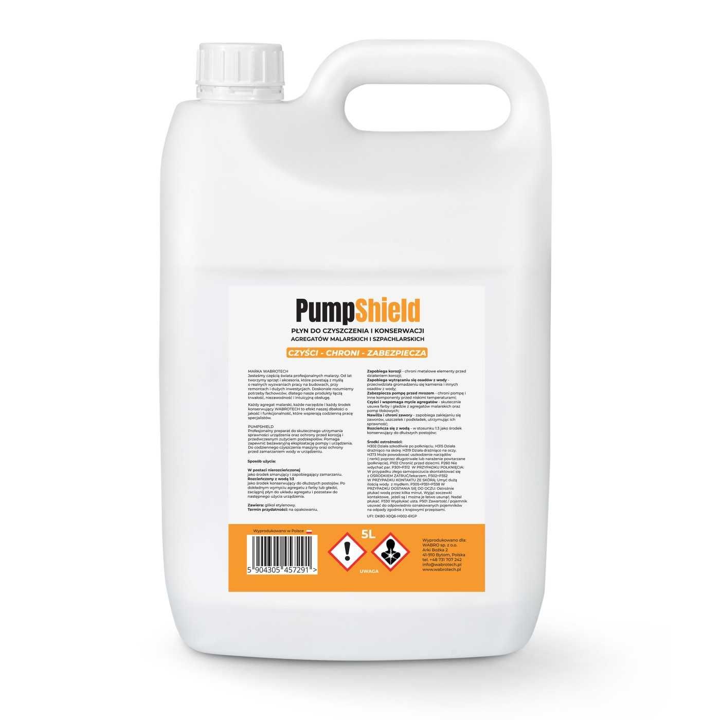 Płyn do konserwacji czyszczenia agregatów malarskich PumpShield 5l