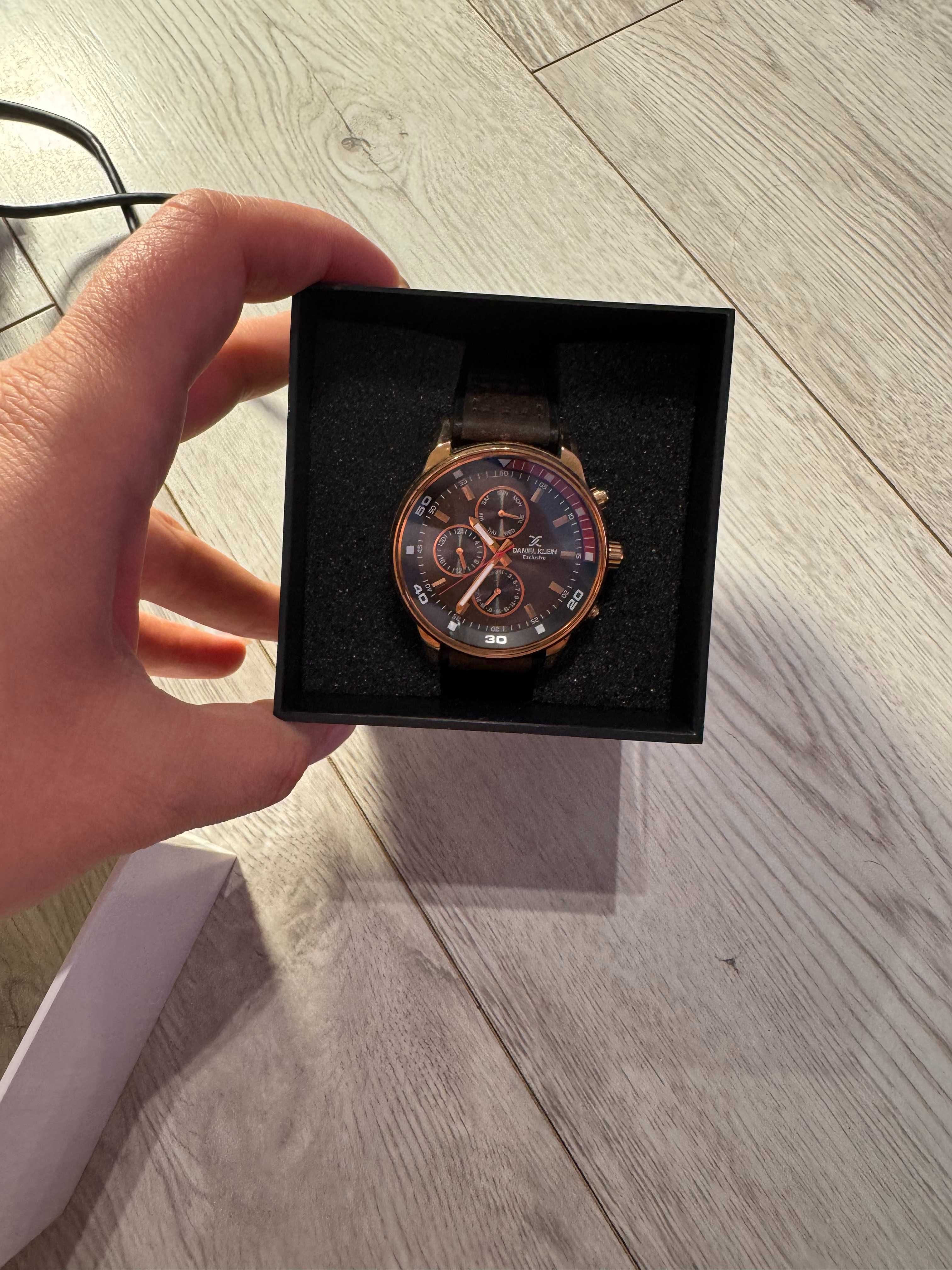 Elegancki zegarek męski kwarcowy Daniel Klein Exclusive (kolor złoty)