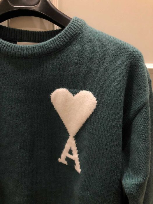 camisola ami paris verde size M - nova