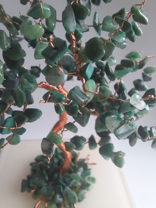 KAMEO Drzewko Jadeit afrykański 14cm (1704) - rękodzieło