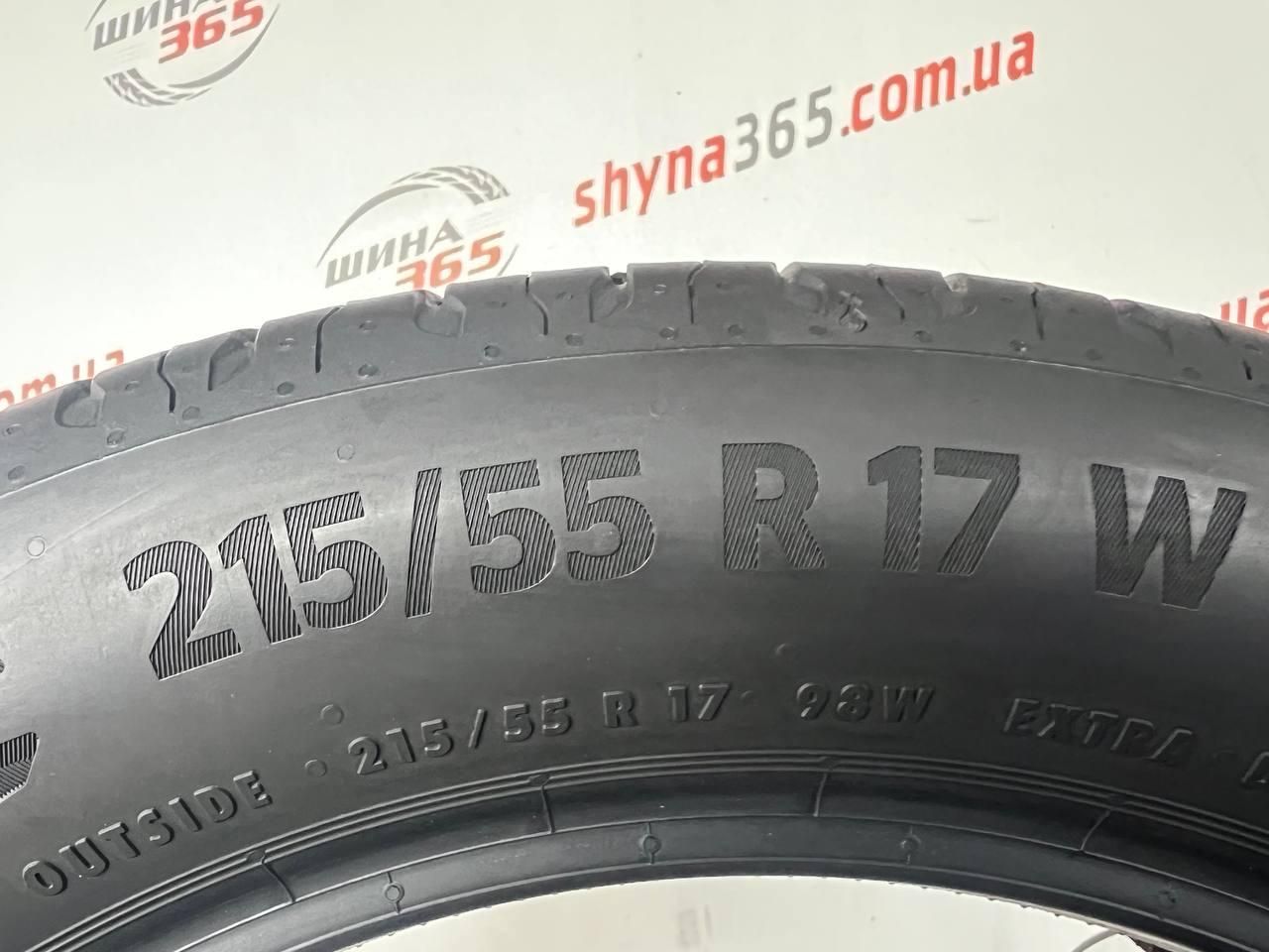 шини бу літо 215/55 r17 continental ecocontact 6 5mm