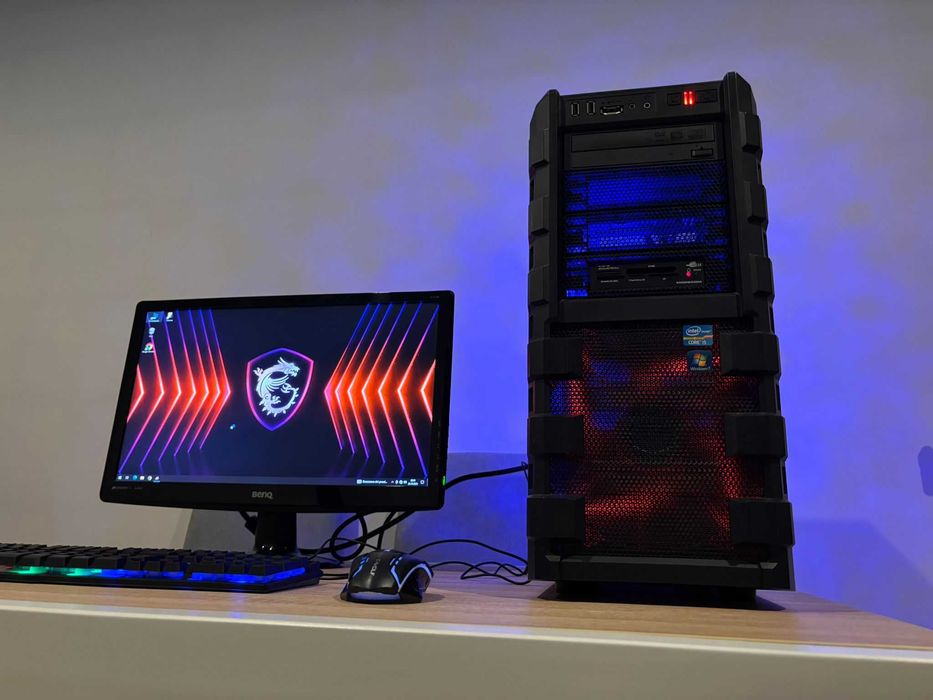 Zestaw Do Gier i5 4x3.7Ghz/Mocna Grafika/Ram-16GB/SSD+500GB/Monitor 22