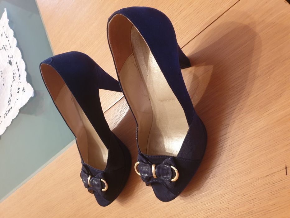 Sapatos camurça azuis tm 38