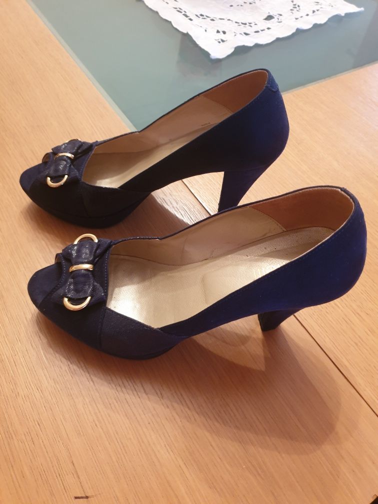 Sapatos camurça azuis tm 38