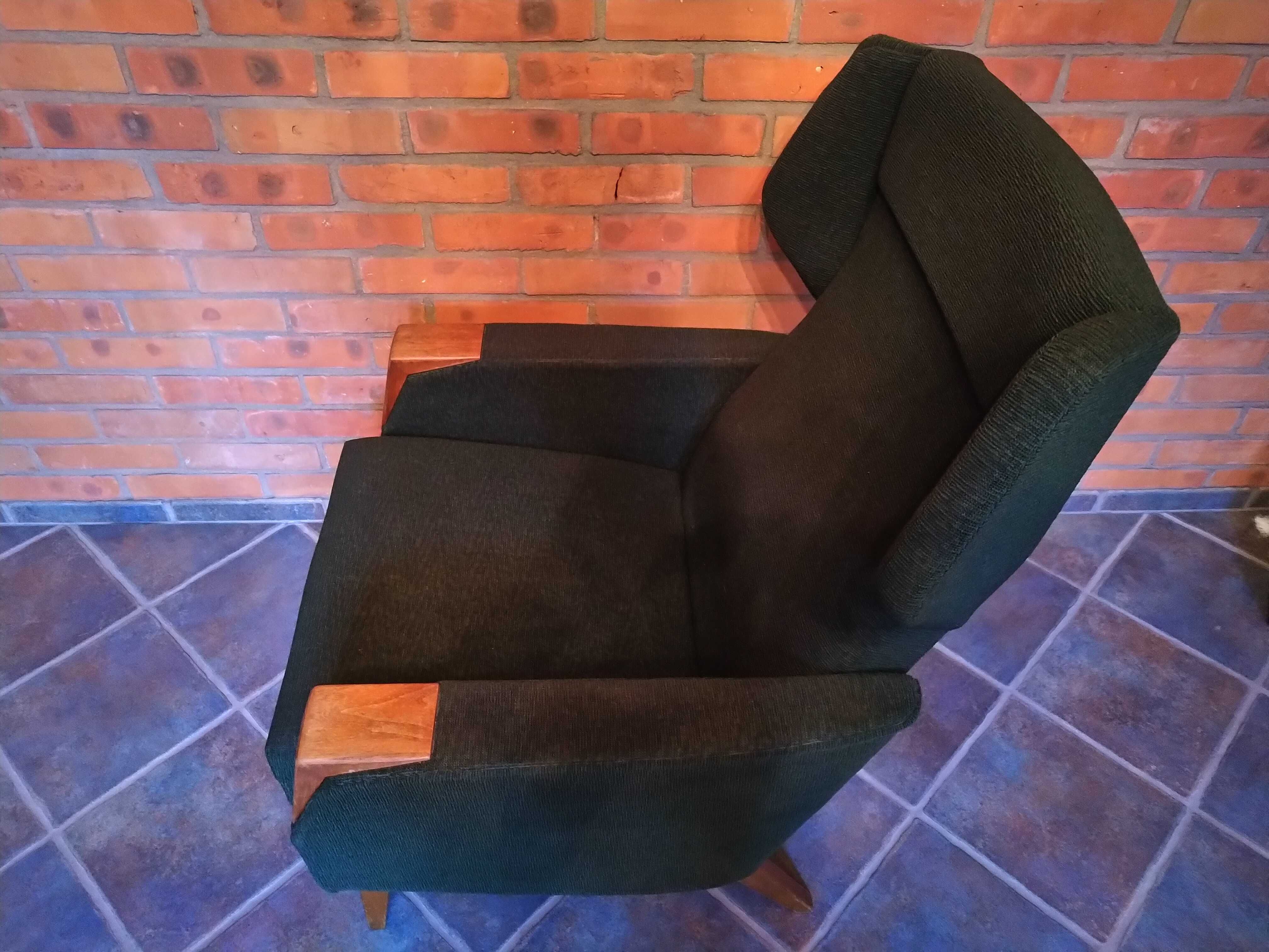 Vintage fotel do relaksu, rozkładany Rotex Gjord z lat 60-tych Dania