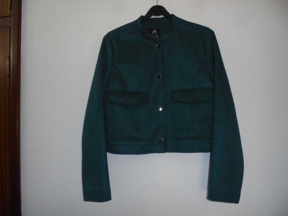 casaco de senhora cor verde