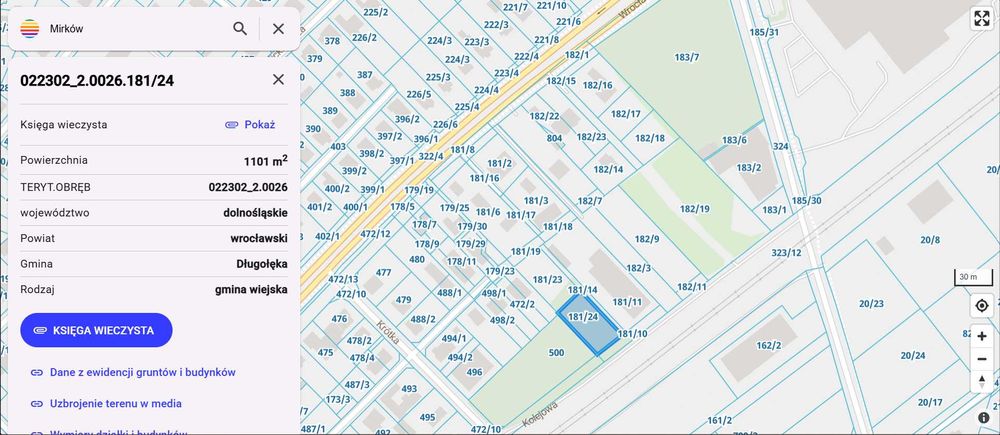 Mirków działka usługowo-przemysłowa 11ar