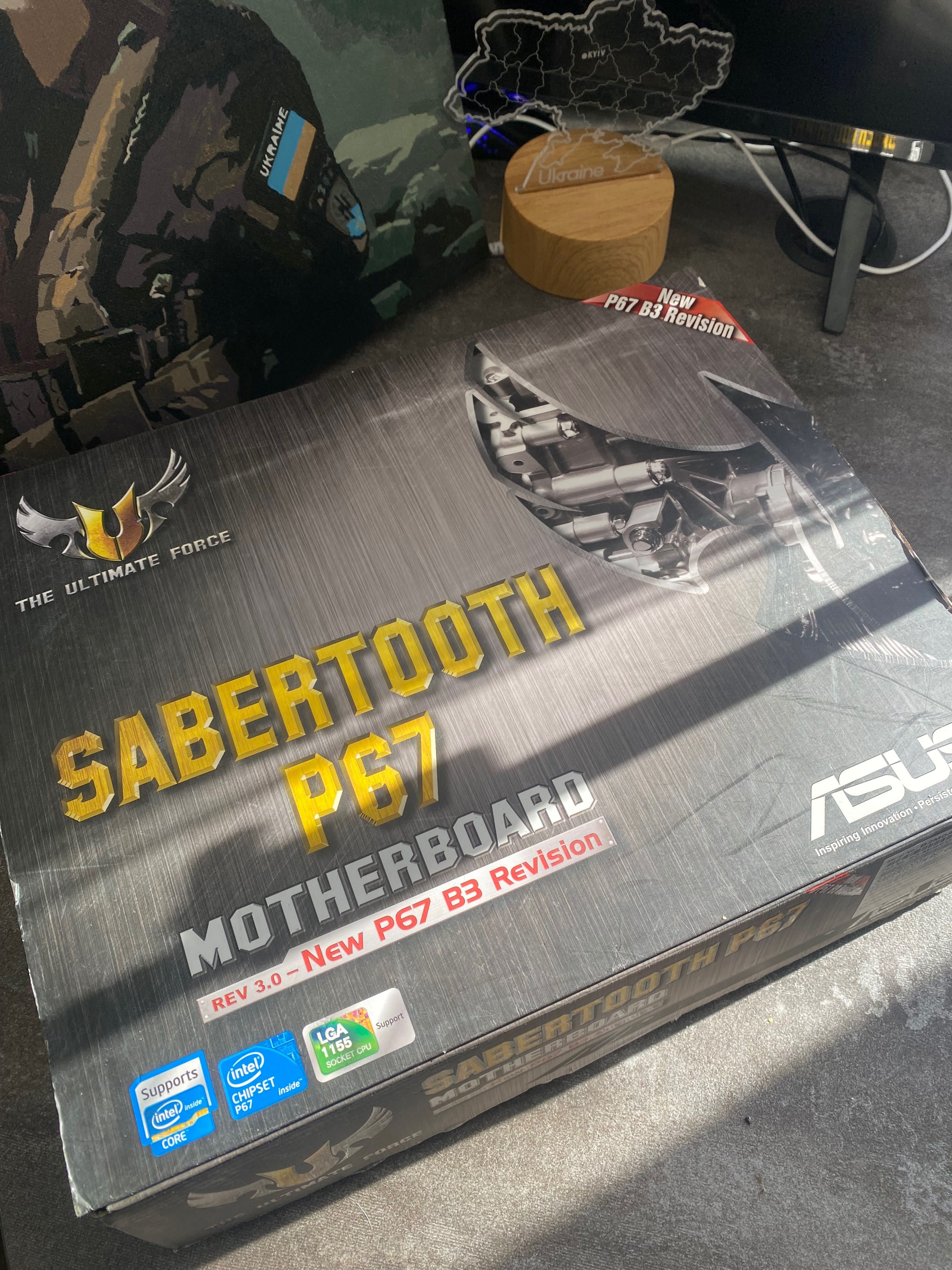 Материнська плата Sabertooth p67 та Intel core I 7 2600k