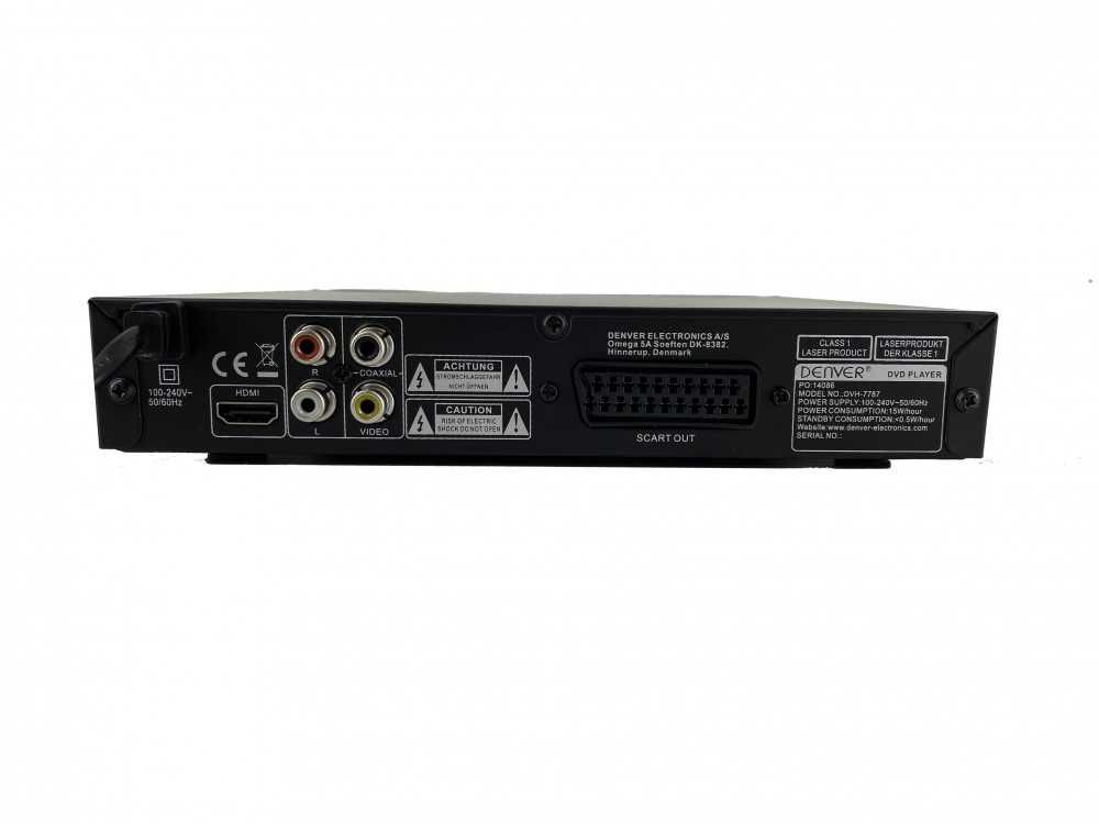 Denver DVH-7787 MK2 odtwarzacz DVD CD VCD HDMI USB SCART Jpeg AVI WMA