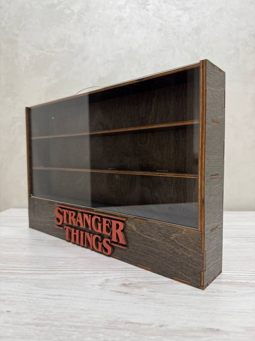 Полка-Вітрина для Колекції Kinder joy Stranger Things Дивні дива кінде