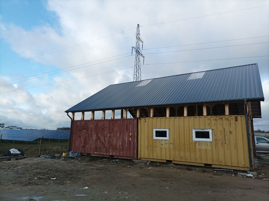 Wiata, hala, zadaszenia kontenerowe