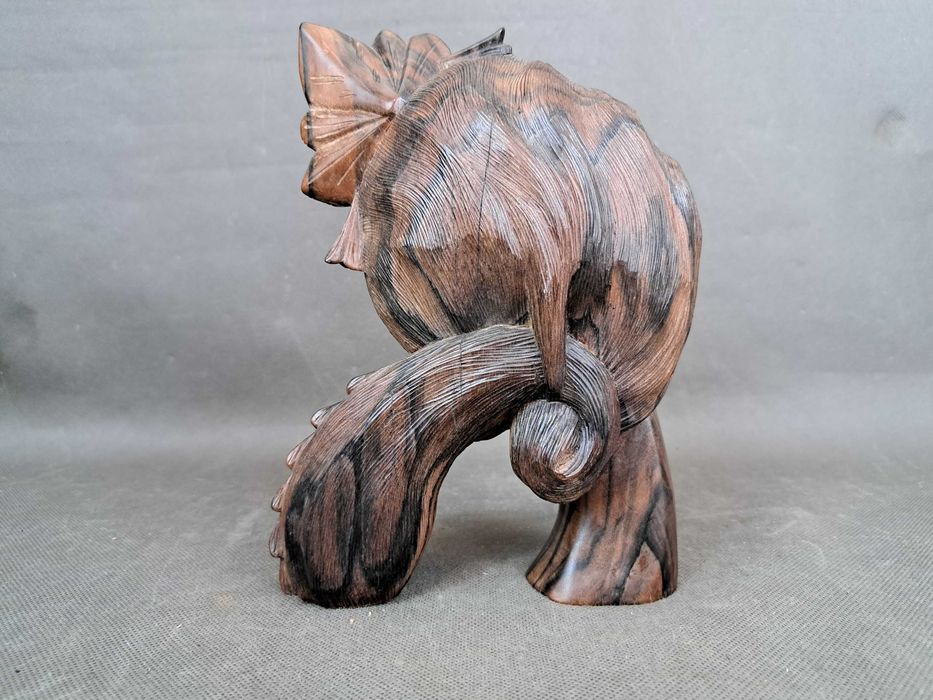 Kobieta, twarz, rzeźba drewniana, Bali wys. 21 cm