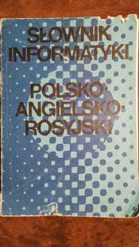 słownik informatyki polsko-angielsko-rosyjski