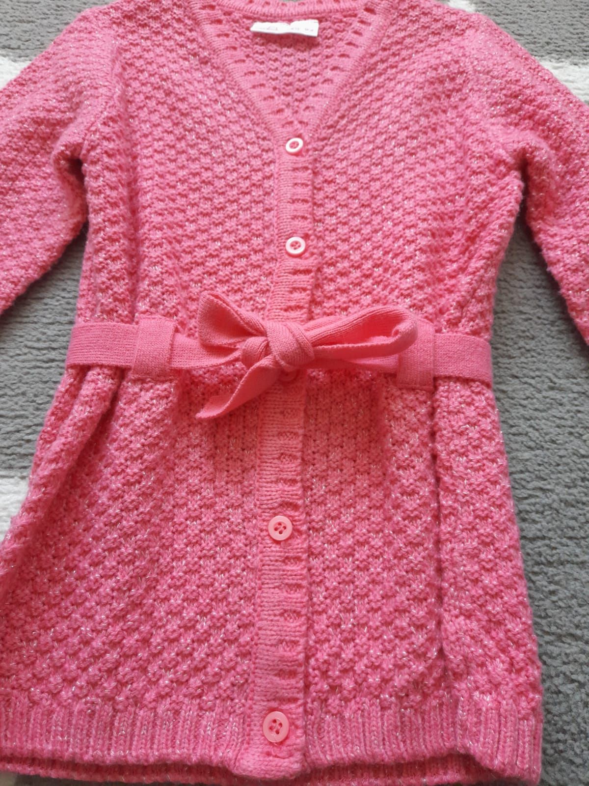 Sweterek dziewczęcy r. 92, różowy - so cute