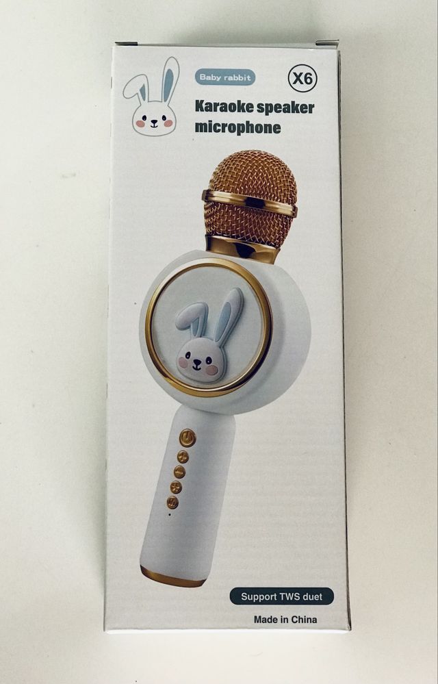 Mikrofon karaoke bluetooth bunny głośnik