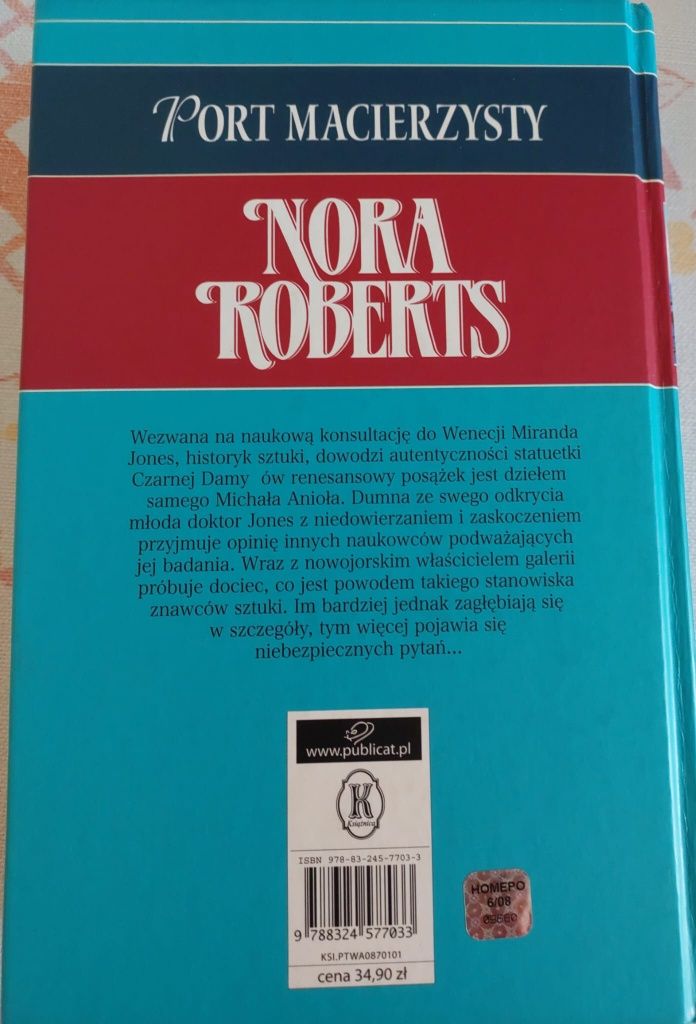 Książka Nora Roberts- Port macierzysty