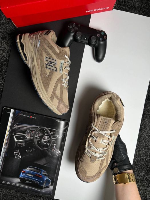 Чоловічі кросівки нью беланс на хутрі New Balance 1906R Fur Beige